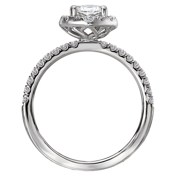 *** Lab Grown Diamond *** Diamond Semi-Mount Engagement Ring