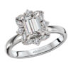 Semi-Mount Diamond Halo Engagement Ring