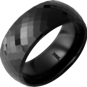 Black Diamond Ceramic™ Faceted Ring