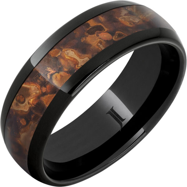 Black Diamond Ceramic™ Ring With Distressed Copper Inlay
