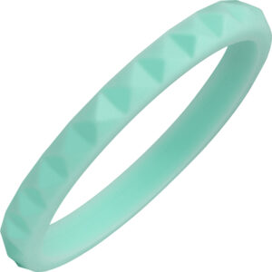 Tr?Band™ Silicone Diamond Faceted Turquoise Ring