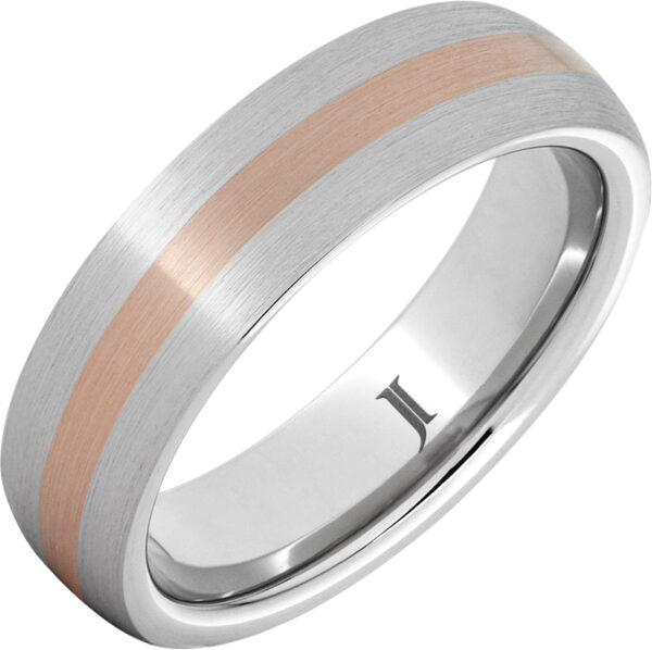 Serinium® 14K Rose Gold Inlay Ring