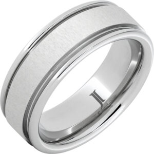 Serinium® Ring with Cross Satin Finish