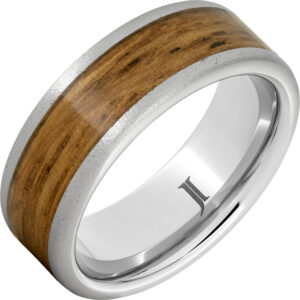 Barrel Aged™ Serinium® Ring with Single Malt Inlay and Stone Finish