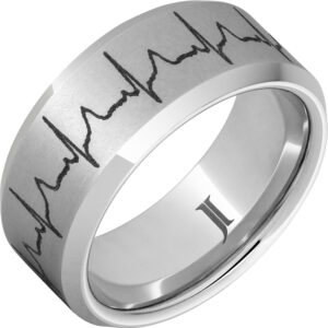 Heartbeat - Serinium® Custom Engraved Ring