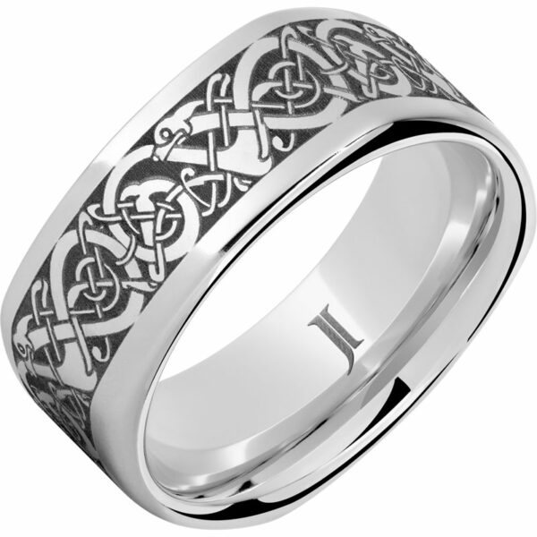 The Viking - Serinium® Square Engraved Ring