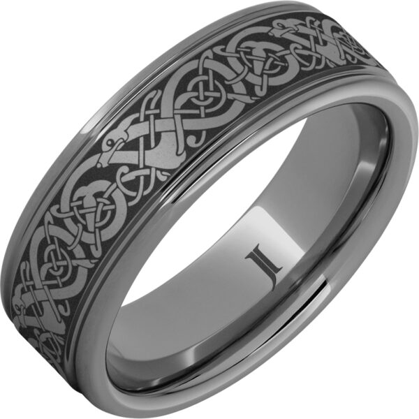 Rugged Tungsten™ Viking Rounded Edge Ring