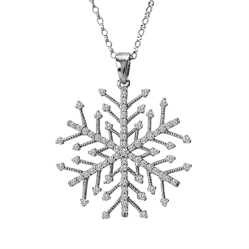 Diamond Necklace, Snowflake | Birks Iconic